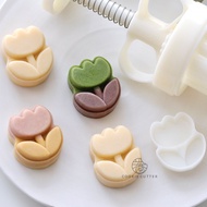 Mini Mooncake Mould 20g 30g Small Moon Cake Mold 25g Cute 3d Molder Tulip Bean Paste Cake Mould Flow