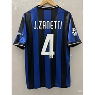 09 10 Inter Milan High Quality Home Retro Personalized Football Jersey