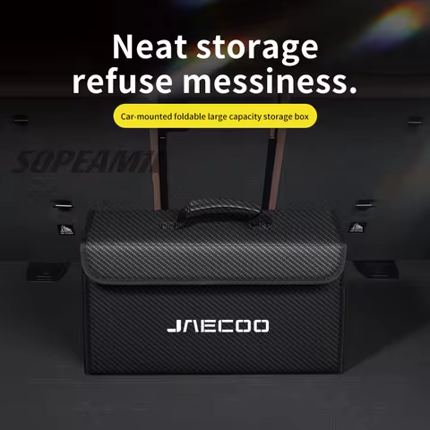 Car Trunk Storage Box Foldable Stowing Tidying Bag For Chery JAECOO J5 J5EV J6 J7 J7SHS J8 J9 2024-2