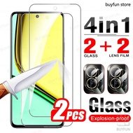 4 In 1 HD Tempered Glass For Oppo Realme C67 4G 6.72" realmy 67c C 76 67 Camera Screen Protector Pro