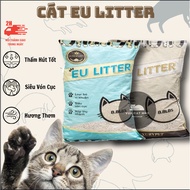 EU Litter Cat Litter 4kg - Natural Fragrance, Absorbent New Technology, Clean, Convenient for Cats