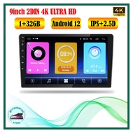 [1+32GB IPS] 4K Ultra HD 2DIN Car Stereo With GPS Navigation 9 inch Touch Screen Car Radio