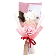 (Spesial WISUDA) BUKET BONEKA + mawar / buket tedy bear/ BUKET BUNGA /BUNGA MAWAR SATUAN / BUNGA MAW