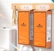 Bịch giấy rút siêu dai 4 lớp màu cam tặng kèm móc treo