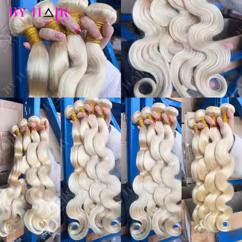 Color Blonde 613 Bundles Peruvian Hair Honey Blonde Body Wave Bundles Raw Human Hair 32 inches Hair 