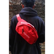 Tas Selempang Waistbag Supreme Premium Murah Berkualitas Terbaik Terlaris Tas Bahu Pria Wanita