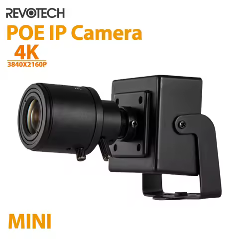 4K 8MP 6-22mm Manual Zoom Len IP Camera POE H.265 Mini Type Indoor Security P2P CCTV System Video Su