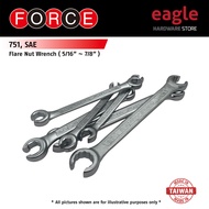 Force 751 Flare Nut Wrench, SAE ( 5/16" ~ 7/8" )