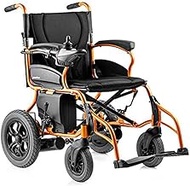 Fashionable Simplicity Elderly Disabled Electric Wheelchair Foldable And Lightweight Intelligent Portable Compact Safety Lithium Battery 360° Rocker All Terrain Folding Wheelchair Electric Chair Suita