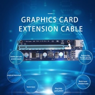 สาย1x ด่วนสีน้ำเงิน PCI-E เป็น16x ไรเซอร์การ์ด6พิน USB 3.0สำหรับเครื่องขุด BTC