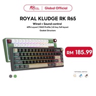 RK ROYAL KLUDGE RKR65  GreenSand 66 Key  Gasket Wired Hot Swapple Mechanical Keyboard