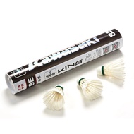 Kawasaki Badminton Shuttlecock King 8E Goose Feather Speed "77 (12 Pcs)