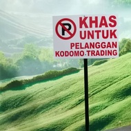 MOVEABLE PARKING SIGN \, STANDING PARKING SIGN , KHAS PARKING UNTUK CUSTOMER SAHAJA