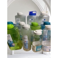 WATER BOTTLE 1L- 1,2L -1.5L- 2.1L- 2.2L PLASTIC SAFE FOR CHILDREN