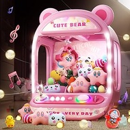 Skirfy Claw Machine for Kids,Unicorns Toys for Girls Age 4-6,Arcade Games Mini Vending Machine with Squishy Toys,Candy Machine Candy Dispenser Machine ,Claw Game Machine,Pink Easter Birthday Gifts