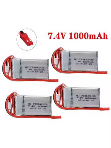 7.4v 1000mah Lipo Battery For Mjxrc X600 Upgrade 2s 1000mah 25c 782642 Lipo Battery For Toys Remote 