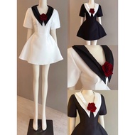 Sailor Collar Short Dress