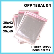 Thick OPP Plastic 04 CONTENTS 100 PCS 16 Micron Pure Garment 30x42 35x42 35x45 | 30 x 42 35 x 42 35 