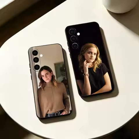 E-Emma W-Watson Actress Portrait Phone Case For Samsung Galaxy A73, A72,A70,A53,A52,A51,Soft Silicon