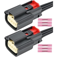 2Pcs Penyambung Gegelung Pencucuh Pigtail Harness 9U2Z14S411EA untuk Ford V6 V8 Flex untuk Ford Edge