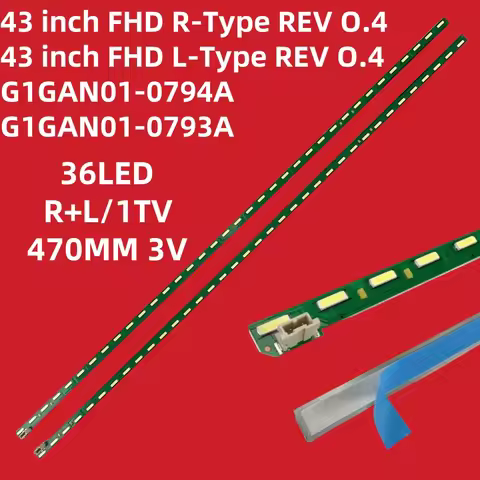2PCS 36LED TV Backlight Strips for Innotek BMS 43inch L/R -TYPE 8520 43LF5400 43LF5900 43LH560V 43LF