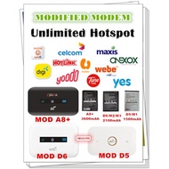 D5/D6/A8 PLUS Pocket Mobile Wifi 4G Lte 150Mbps/300Mbps UNLOCK MODEM Battery D5/ Battery D6/A8 PLUS