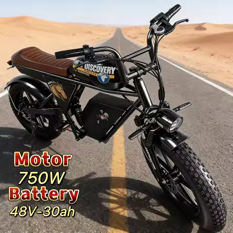 New 20-inch 4.0 fat tire E-Bike, 750W powerful motor electric bicycle, 48V30AH long-life battery ele