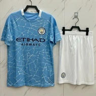 Football Jersey 2021 Retro Manchester Home Blue Short Sleeve Chelsea Liverpool Arsenal Retro Jersey