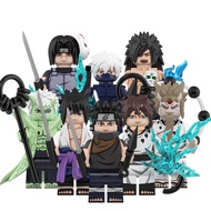 Third Party Lego Building Blocks Naruto Leaf Village Hidden Ninja WM6155 Sasuke with Clay Spot Toy f