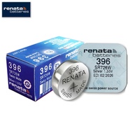 Velashop ถ่านนาฬิกา ถ่านกระดุม Renata 396 (SR726W) Lithium Button Cell Battery 1.55V (SWISS MADE) 1