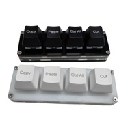 Computer Office Shortcut Keypad 4-Key Ctrl A C V Copy Paste All Cut Mini USB Mechanical Keyboard Swi