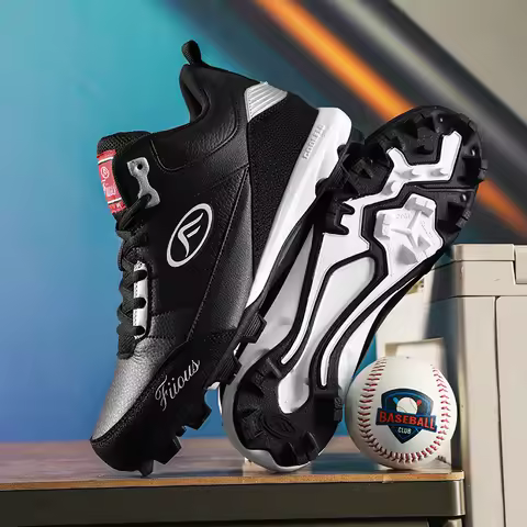 Big Size 38-47 Baseball Shoes for Men Professional Softball Sneakers Non Slip Outdoor Spiked Sneaker