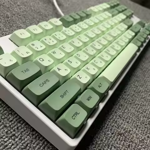 123 keys Matcha XDA Profile PBT Keycaps Arabic Korean Japanese Russian Thailand Keycap For Mechanica