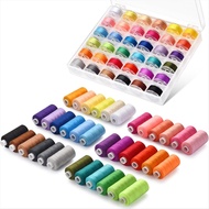 72pcs Sewing Thread Kit 36 Colors Sewing Machine Threads Prewound Bobbins Sewing Threads Kit 400 Yar