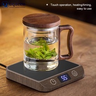 UQUEEN 45-70C/113-158F Cup Heater Mug Warmer 5 Gear Hot Tea Makers Heating Coaster Electric Hot Plat