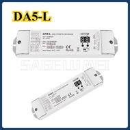 DA5-L(DT6/DT8）For RGB RGBCCT LED Strip Light Tape5CH*4A 12V-48VDC CV DALI LED Dimmer 5 Channel 24V C