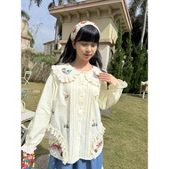 ASTHETIC COTTON BLOUSE FREESIZE