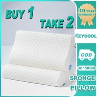 Keycool Hilton Memory Pillow White Orthopedic Pillow Fiber Slow Rebound Memory Foam Cervical Health
