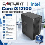 Intel Core i3 12100 14100 i5 12400 14400 Office Performance Desktop Set PC Package