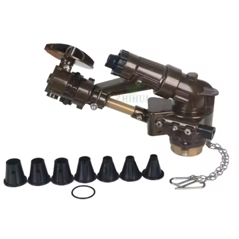 Rain Gun Sprinkler Irrigation System 2 Inch Female Thread 18-44m Radius Big Rain Gun Sprinkler