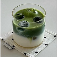Short Cylindrical Matcha Glass Size 335 ml.