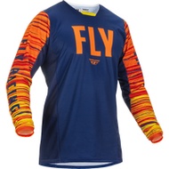 FLY RACING KINETIC WAVE JERSEY NAVY/ORANGE
