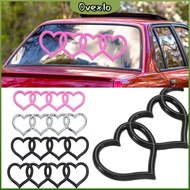 OVEXLO Love Heart Logo Rear, ABS Plastics Heart-shaped Trunk Tail Label Badge, Modified Love Tail La