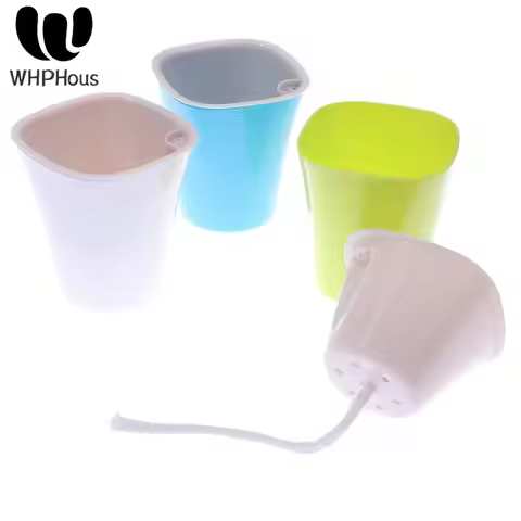 Small Self Watering Desk Planter Plastic Flower Pot For Home Indoor Office Table Herb Plant Aloe Afr