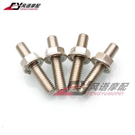 Luc Mall 4pcs สำหรับ Harley XL883 1200 X48 หัวท่อไอเสียด้านหน้า