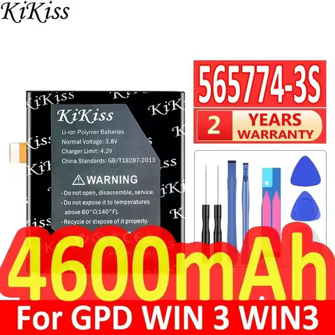 KiKiss Battery 4600mAh 565774-3S For GPD WIN3 WIN 3