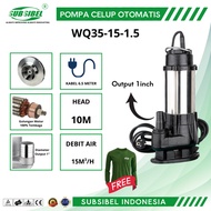 Water Pump Clean Water Submersible Pump - WQ35-15-1.5-2HP (2inch Output) - Subsibel Brand