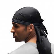 Pirate Hat Silky Durag For Men Women Headwrap Durags Headscarf Soft Cap For Hair Accessories