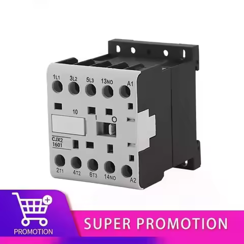 CJX2-K0910 K1210 K1610 Mini AC/ DC Contactor Din Rail 3P 3main 1NO/3main 1NC Coil Voltage 230V 50/60