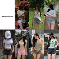 Low-Waist Jeans Shorts KINNITA